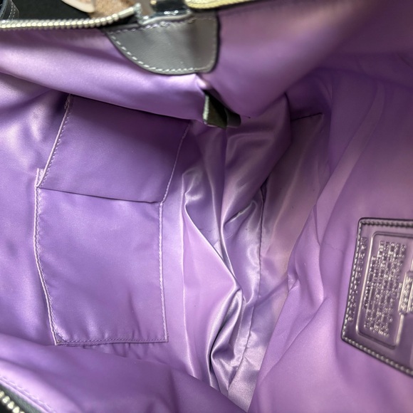 Coach Leopard Print Shoulder Bag - Black and Silver - Picture 2 of 3